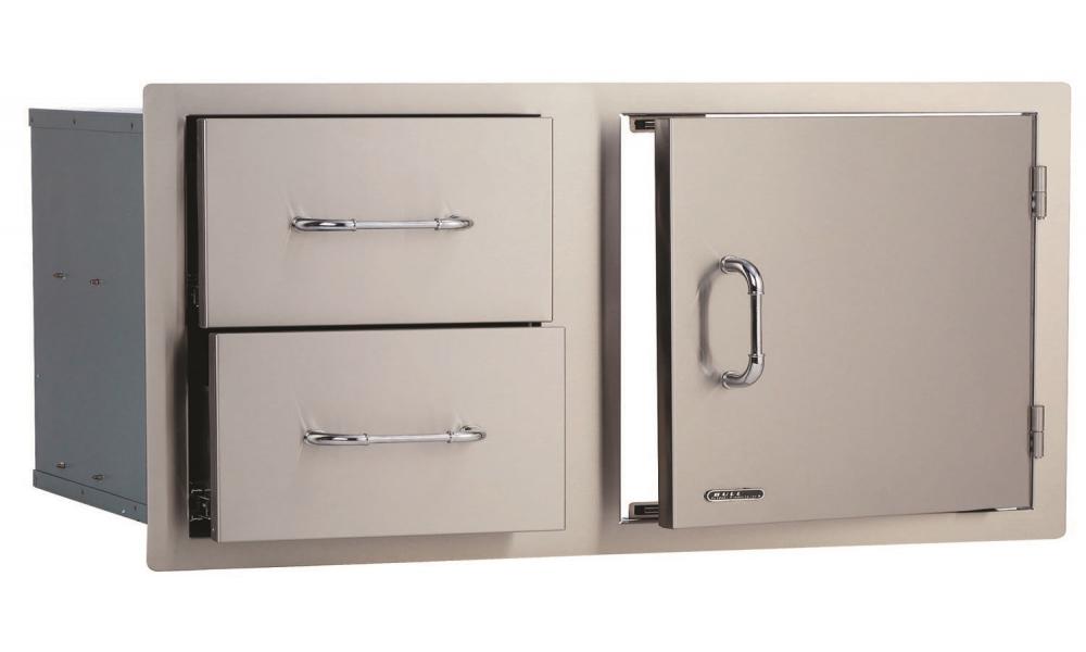 Stainless Steel 38” DOOR/DRAWER COMBO by Bull