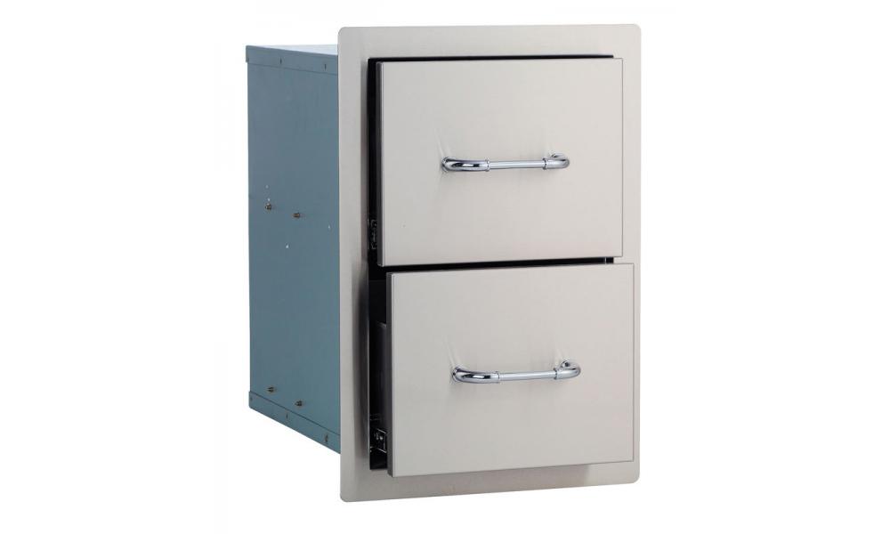 Stainless Steel DOUBLE DRAWER by Bull