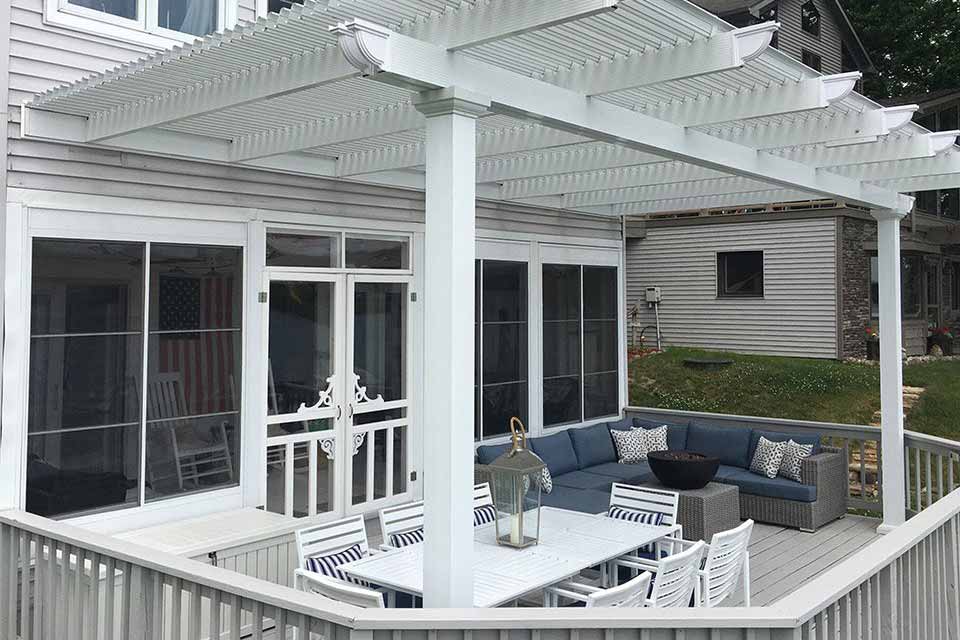 Fun Outdoor Living construction and installation of a Pergola in Pineville, North Carolina