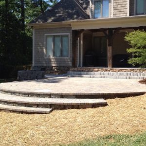 Fun Outdoor Living stone patio construction and installation in Cornelius, North Carolina