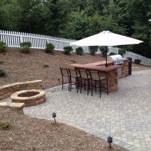 Fun Outdoor Living construction of outdoor patio in Indian Trail, North Carolina