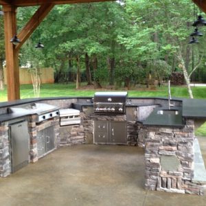 Fun Outdoor Living outdoor kitchen installation in Indian Trail, North Carolina