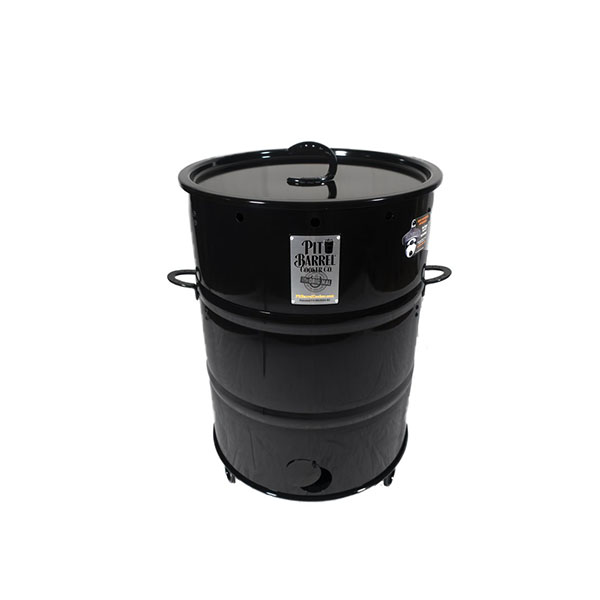 Black painted metal 22.5 IN PBX Pit Barrel cooker
