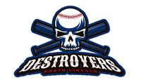 Community involvement logo for the Destroyers baseball team