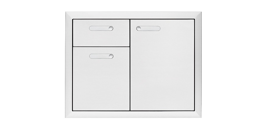 Stainless Steel 30″ VENTANA™ STORAGE DOOR & DOUBLE DRAWER COMBINATION by Lynx