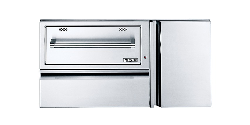 Stainless Steel 42″ CONVENIENCE CENTER WITH WARMING DRAWER by Lynx