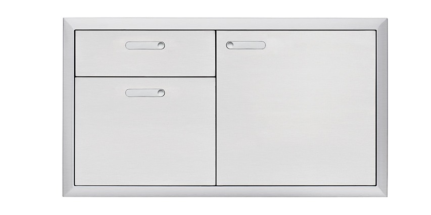 Stainless Steel 42″ VENTANA™ STORAGE DOOR & DOUBLE DRAWER COMBINATION by Lynx