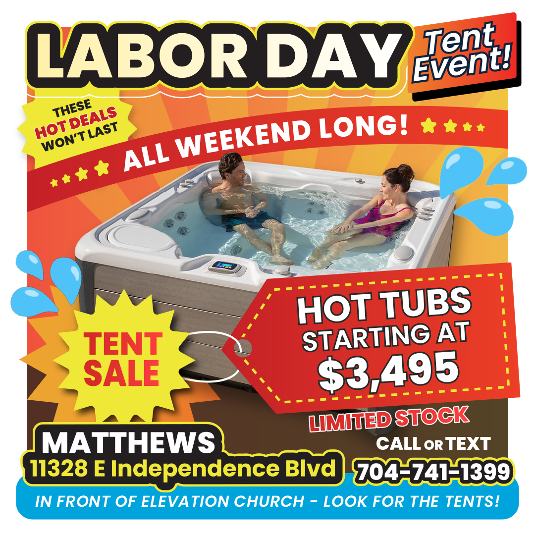 Matthews Tent Sale Hot Tub offers