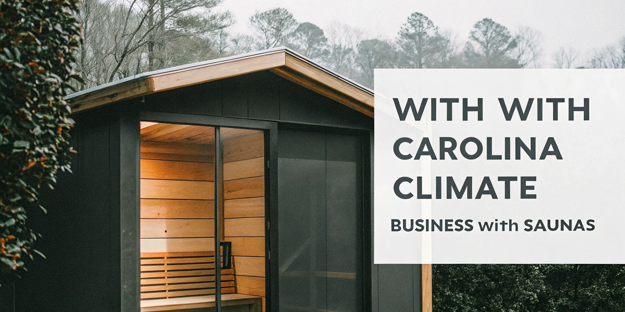 A durable outdoor wood sauna, the best choice for handling the North Carolina climate.