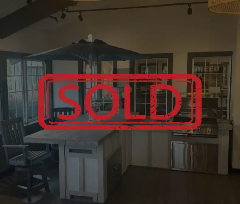 9x9.5 Gourmet Island Outdoor Kitchen - sold