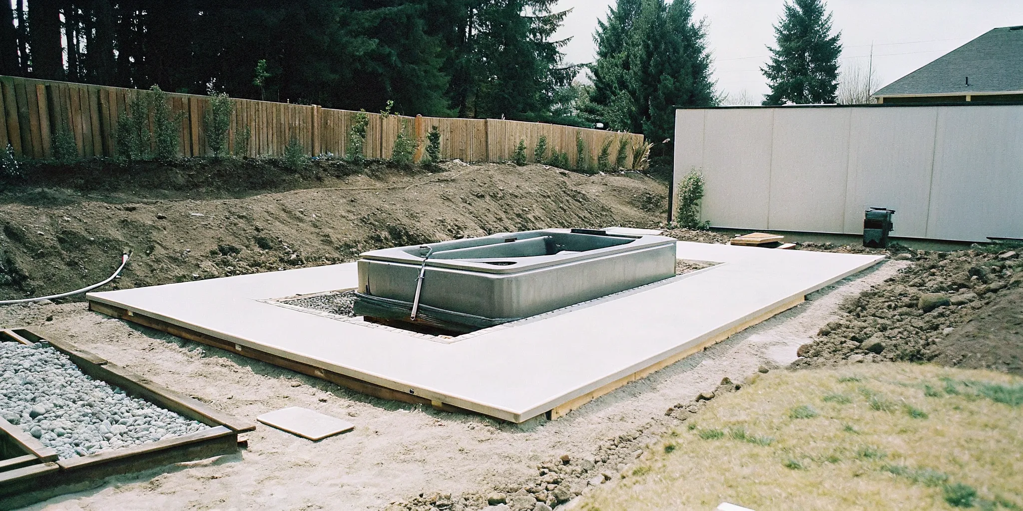 Swim Spa Foundation Installation